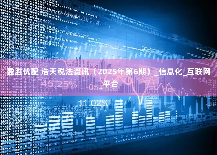 盈胜优配 浩天税法资讯（2025年第6期）_信息化_互联网_平台