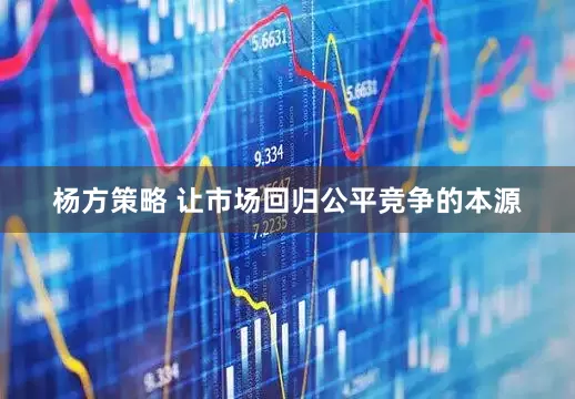 杨方策略 让市场回归公平竞争的本源