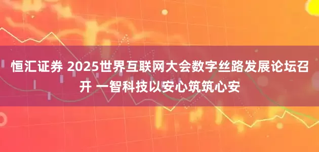 恒汇证券 2025世界互联网大会数字丝路发展论坛召开 一智科技以安心筑筑心安